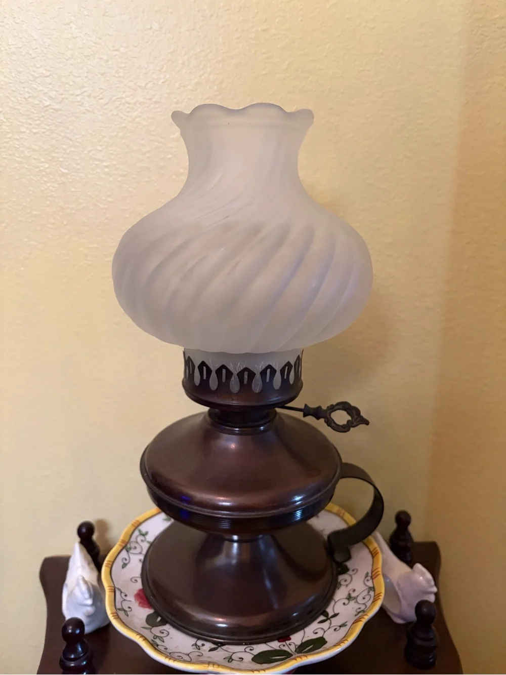 Copper Oil Lamp - Unbranded